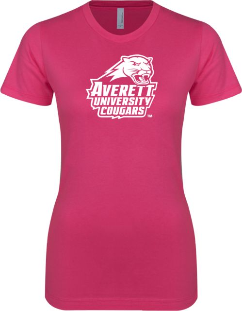 Averett Next Level Womens Fuchsia Boyfriend Tee Primary Mark - ONLINE ONLY