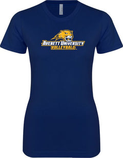 Averett Next Level Ladies SoftStyle Junior Fitted Tee Volleyball - ONLINE ONLY