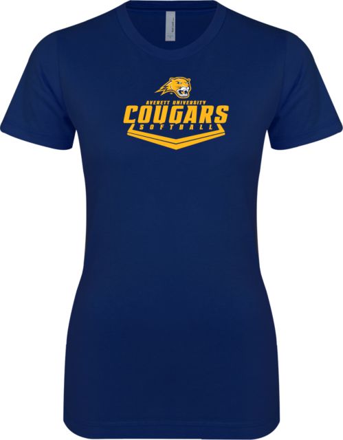 Averett Next Level Ladies SoftStyle Junior Fitted Tee Softball - ONLINE ONLY