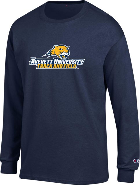 Averett Champion Long Sleeve T Shirt Track and Field Stacked - ONLINE ONLY