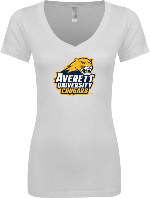 Averett Next Level Womens Ideal V Tee Primary Mark - ONLINE ONLY
