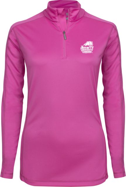 Averett Syntrel Womens Interlock 1/4 Zip Primary Mark - ONLINE ONLY