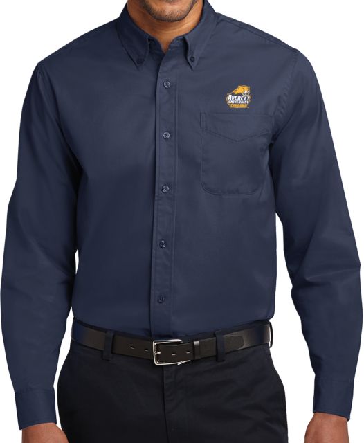 Averett Twill Button Down Long Sleeve Primary Mark - ONLINE ONLY