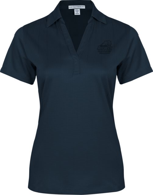 Averett Womens Performance Fine Jacquard Polo Primary Mark - ONLINE ONLY