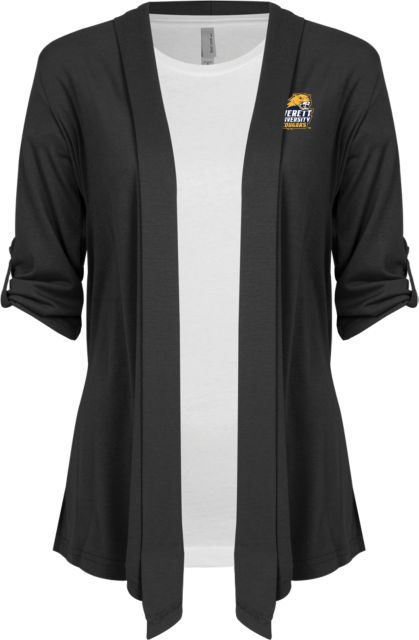 Averett Ladies Drape Front Cardigan Primary Mark - ONLINE ONLY