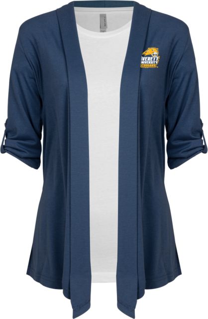 Averett Ladies Drape Front Cardigan Primary Mark - ONLINE ONLY