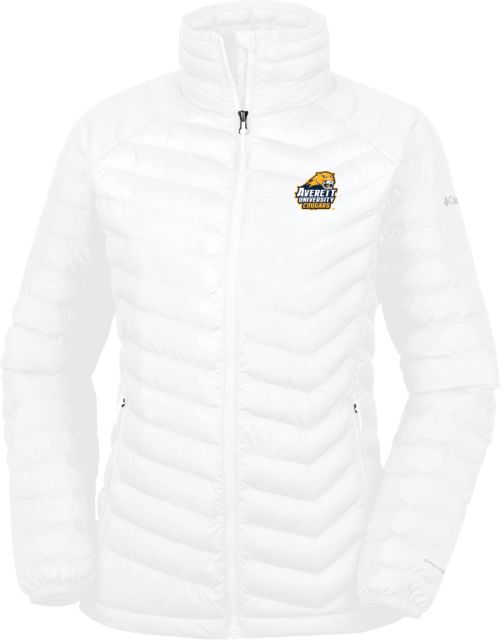 Averett Columbia Powder Lite Ladies Jacket Primary Mark - ONLINE ONLY