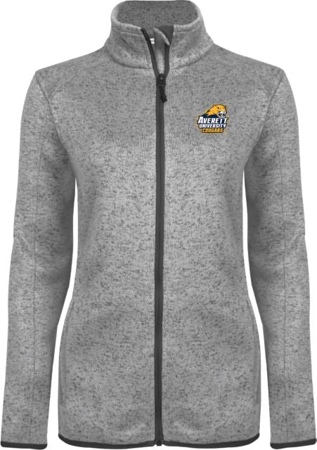 Averett Womens Heather Fleece Jacket Primary Mark - ONLINE ONLY