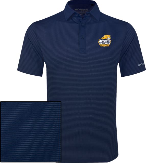 Averett Columbia Omni Wick Sunday Golf Polo Primary Mark - ONLINE ONLY