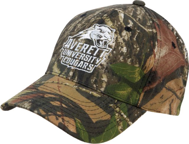 Averett Mossy Oak Camo Structured Adjustable Cap Primary Mark - ONLINE ONLY